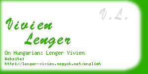 vivien lenger business card